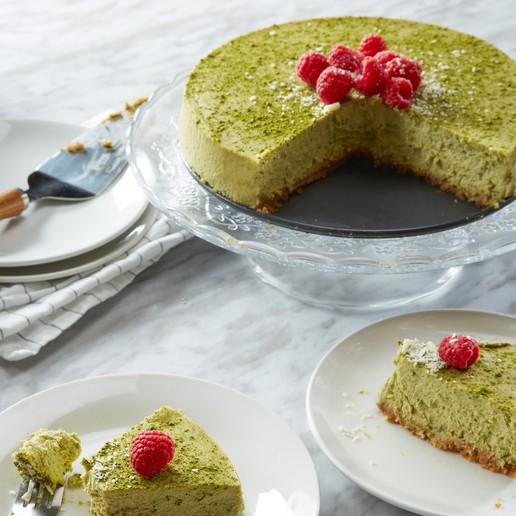 Gateau Au Fromage Au The Matcha Sans Gluten Et Cetogene Sucre Lantic Rogers Sugar