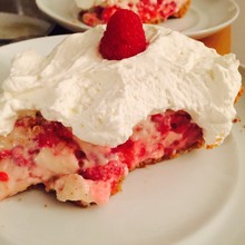 Vanilla-Raspberry Cream Pie