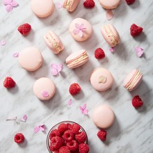 Raspberry Macarons